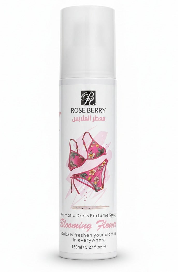 Rose Berry Blooming Flower Aromatic Dress Perfume Spray - Fresh Apparel Fragrance - 150ml